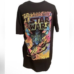 Star Wars The Mighty Vader Men’s T-shirt Black Colorful Size LG NWT